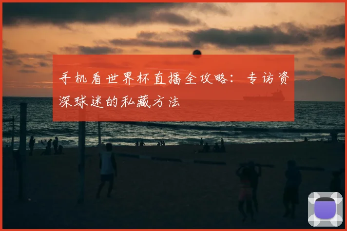 手机看世界杯直播全攻略：专访资深球迷的私藏方法
